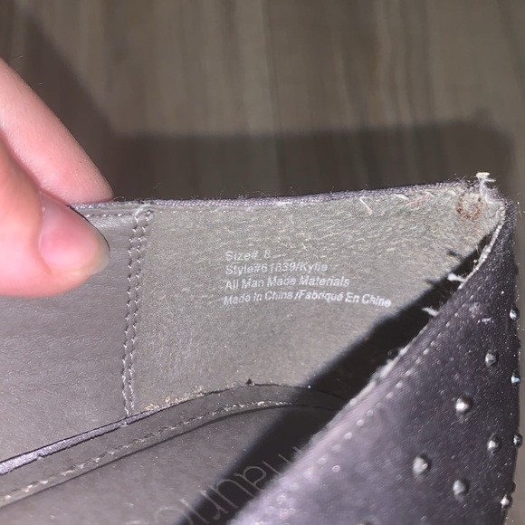 Maurices Kylie Grey silver sequined formal flats - Picture 8 of 8